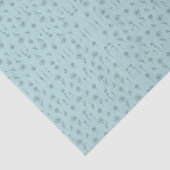 Cute Mint Mini Flower Seidenpapier (Detail)