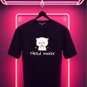 Cute Mochi Cat T-Shirt – 'Need Moar' Tri-Blend Shirt