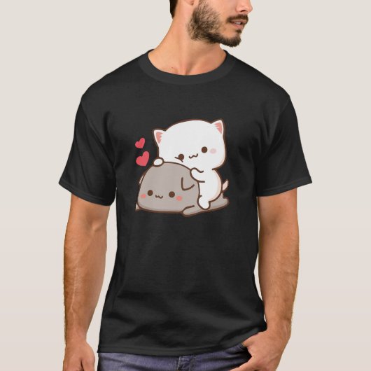 Cute Mochi Peach Cat Classic T-Shirt (Vorderseite)