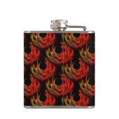 Cute Modern Boho Elegant Abstract Art Pattern #503 Flachmann (Rückseite)