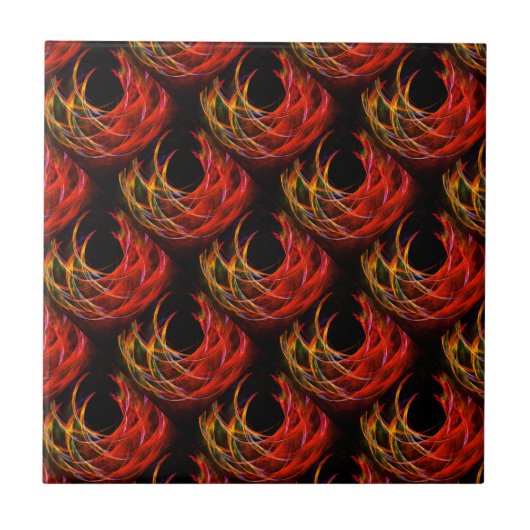 Cute Modern Boho Elegant Abstract Art Pattern #503 Fliese (Vorderseite)