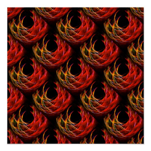 Cute Modern Boho Elegant Abstract Art Pattern #503 Poster (Vorderseite)