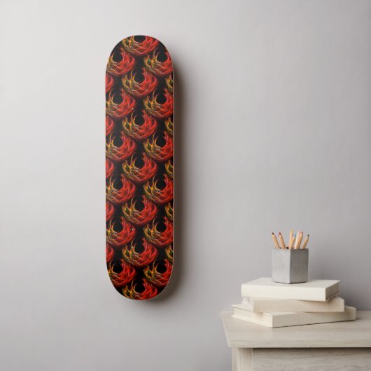 Cute Modern Boho Elegant Abstract Art Pattern #503 Skateboard (Wandkunst)