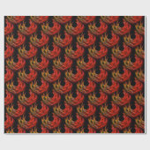 Cute Modern Boho Elegantes abstraktes Kunstmuster  Geschenkpapier (Flach)