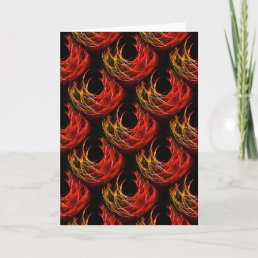 Cute Modern Boho Elegantes abstraktes Kunstmuster Karte (Vorderseite)
