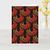 Cute Modern Boho Elegantes abstraktes Kunstmuster Karte (Gelbe Blume)