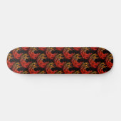 Cute Modern Boho Elegantes abstraktes Kunstmuster  Skateboard (Horizontal)