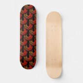 Cute Modern Boho Elegantes abstraktes Kunstmuster  Skateboard (Vorderseite)