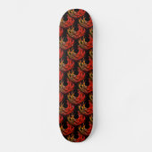 Cute Modern Boho Elegantes abstraktes Kunstmuster  Skateboard (Vorderseite)