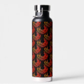 Cute Modern Boho Elegantes abstraktes Kunstmuster  Trinkflasche (Rechts)
