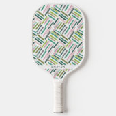 Cute Modern Brush Strokes Pattern Pickleball Schläger (Vorderseite)