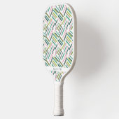 Cute Modern Brush Strokes Pattern Pickleball Schläger (Links)