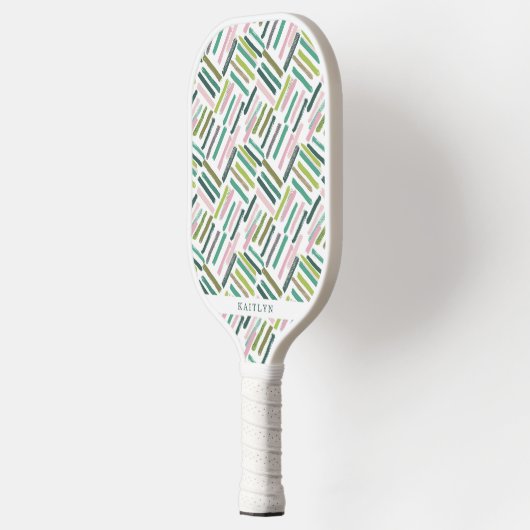 Cute Modern Brush Strokes Pattern Pickleball Schläger (Links)