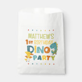 Cute Modern Dino Dinosaur Kid's Birthday Party Geschenktütchen (Vorderseite)