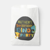 Cute Modern Dino Dinosaur Kid's Birthday Party Geschenktütchen (Vorderseite)