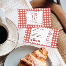 Cute Modern Farmhouse Gingham Social Icons