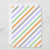 Cute Modern Halloween Birthday Costume Party Einladung (Rückseite)