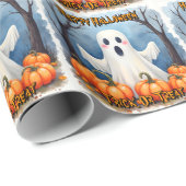 Cute Modern Halloween Spooky Collection Geschenkpapier (Rolleneckpunkt)