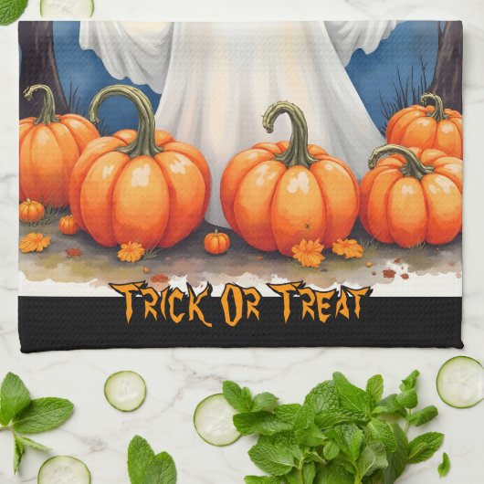 Cute Modern Halloween Spooky Collection Geschirrtuch (Gefaltet)