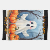 Cute Modern Halloween Spooky Collection Geschirrtuch (Horizontal)
