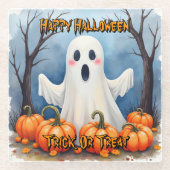 Cute Modern Halloween Spooky Collection Glasuntersetzer (Vorderseite)