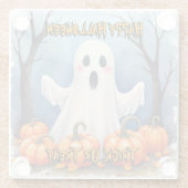 Cute Modern Halloween Spooky Collection Glasuntersetzer (Rückseite)