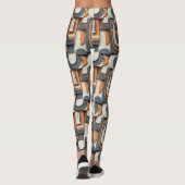 Cute Modern tiled pattern  Leggings (Rückseite)