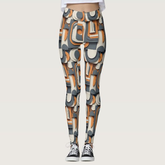 Cute Modern tiled pattern  Leggings (Vorderseite)
