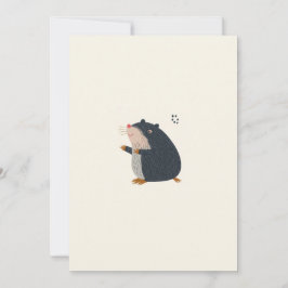 Cute Mole Greeting Card – Invitation Card Einladung