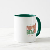 Cute Mom Bear Pastel Typography Art Tasse (VorderseiteRechts)