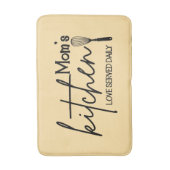 Cute Mom's kitchen word art Badematte (Vorderseite Vertikal)