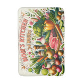 Cute Mom's kitchen word art  Badematte (Vorderseite Vertikal)