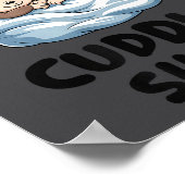 Cute Monkey Couple This Is Our Cuddle  Poster (Ecke)