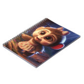 Cute monkey in a dress notizblock (Linke Seite)