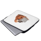 Cute Monkey Plush Laptop Sleeve Cozy Aesthetic Ani (Vorne Knopf)