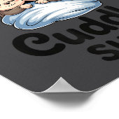 Cute Monkey Sleep Couple This Is My Cuddle Poster (Ecke)