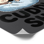 Cute Monkeys Snuggle This Is Our Cuddle  Poster (Ecke)