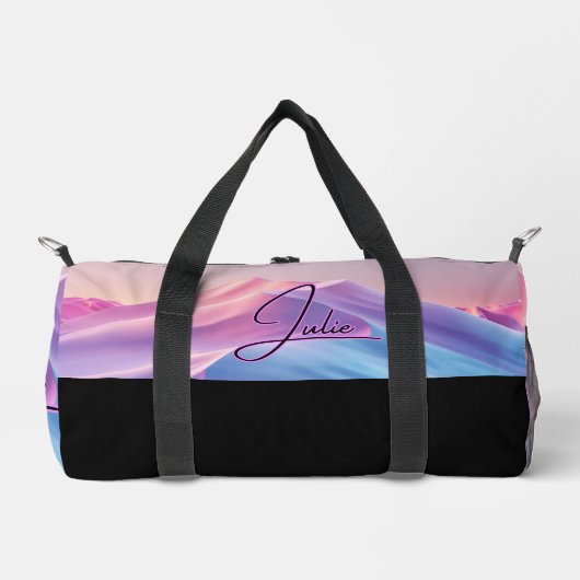 Cute Monogrammed Colorful Duffle Bag (Vorderseite)