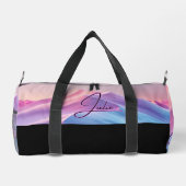 Cute Monogrammed Colorful Duffle Bag (Rückseite)