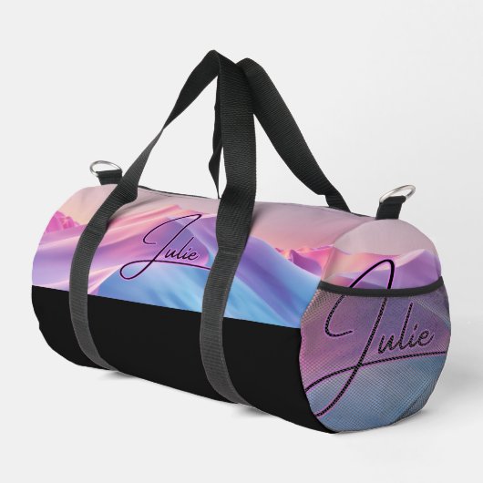  Cute Monogrammed Colorful  Duffle Bag (Rechte Ecke)