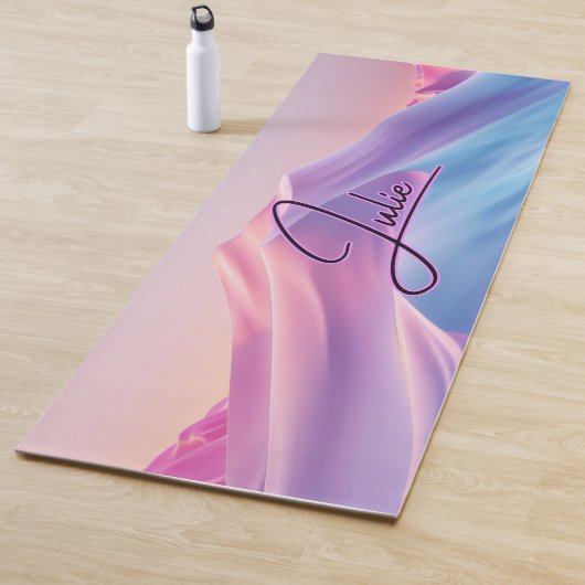 Cute Monogrammed Colorful Pattern Yogamatte (Beispiel)