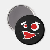 Cute monster face patterns license flame frame magnet (Vorderseite/Rückseite)