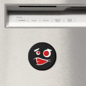 Cute monster face patterns license flame frame magnet (In Situ (Geschirrspüler))
