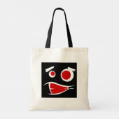 Cute monster face patterns license flame frame tragetasche (Rückseite)