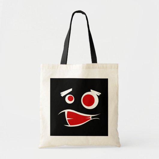 Cute monster face patterns license flame frame tragetasche (Vorne)