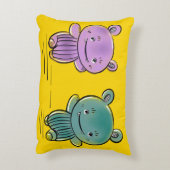 Cute Monster Friends  Decorative Cushion Dekokissen (Rückseite(Vertikal))