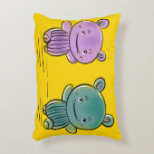 Cute Monster Friends  Decorative Cushion Dekokissen (Vorderseite(Vertikal))