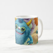 Cute Monster Kaffeetasse (VorderseiteRechts)