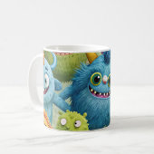 Cute Monster Kaffeetasse (Vorderseite Links)