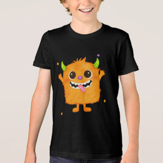 Cute Monster Kids Tee, Birthday Gift for Boys  Tri-Blend Shirt